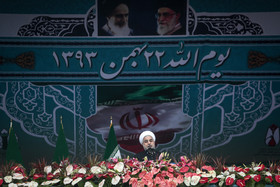  حضور رییس‌جمهور در راهپیمایی ۲۲ بهمن